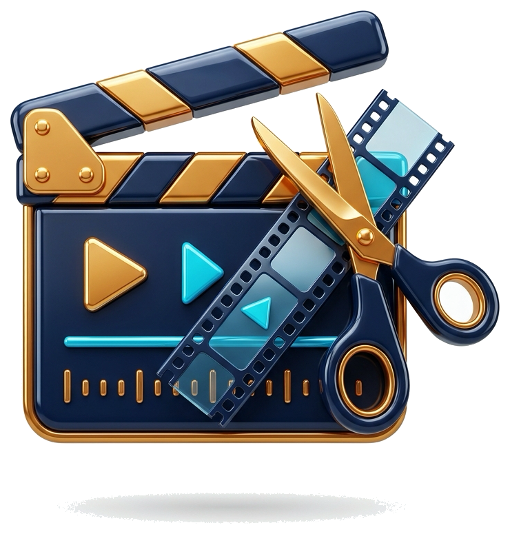 Video Editing 3D Icon